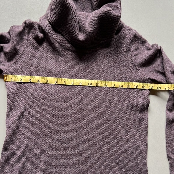 Purple long cashmere cowl sweater (s) - Picture 9 of 11